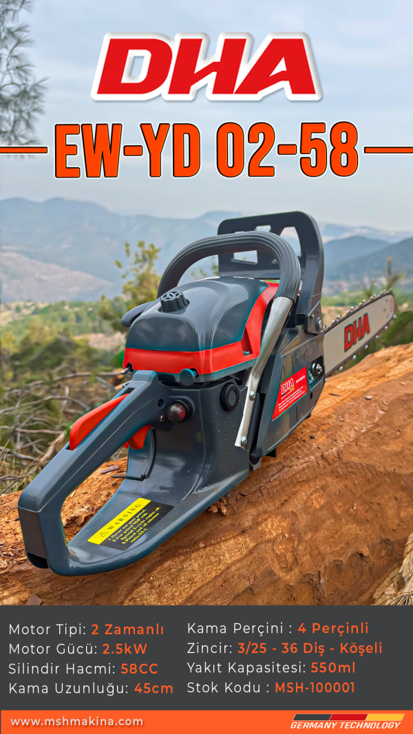 DHA EW-YD-02-58 Motorlu Testere - Görsel 7